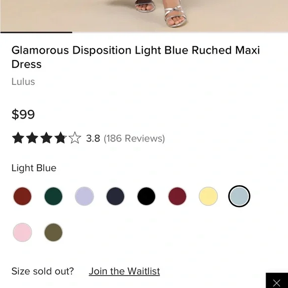 Elegant Blue Sleeveless Maxi Dress - Picture 5 of 6